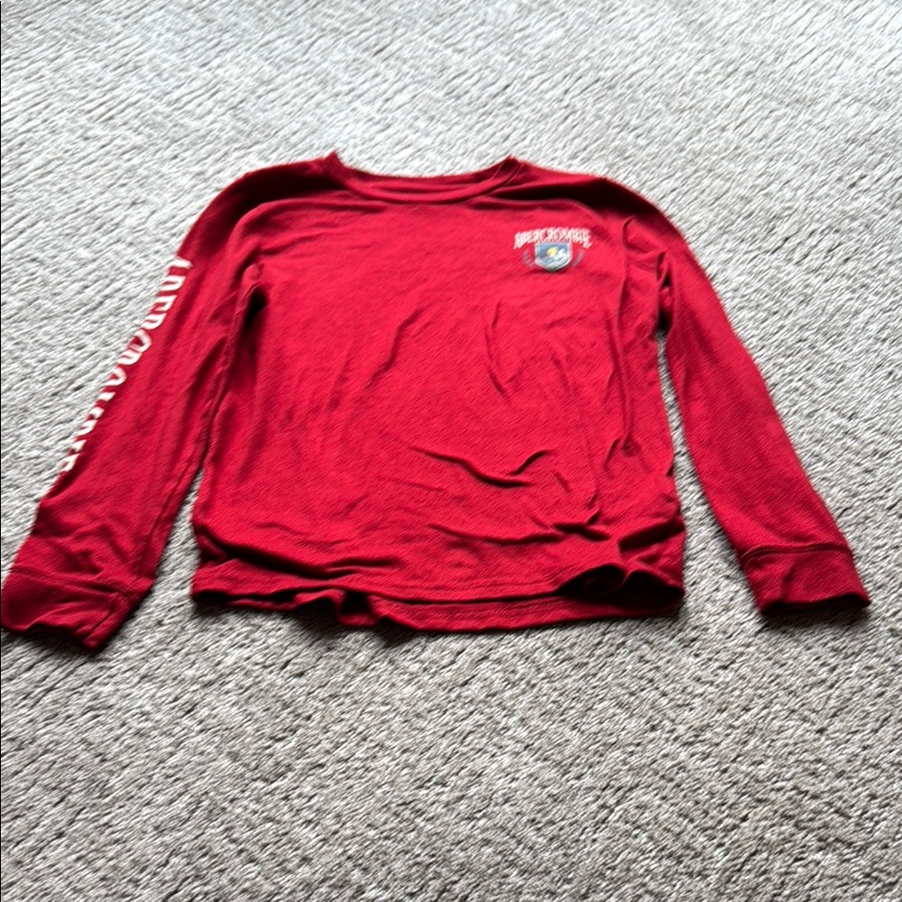 Red Kids Long Sleeve Shirt